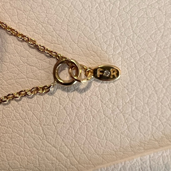 Freida Rothman Gold Geometric Necklace - Picture 4 of 6